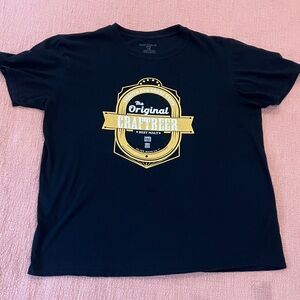 Silver Jeans large wm’s Black vintage style tshirt Gold Graphic